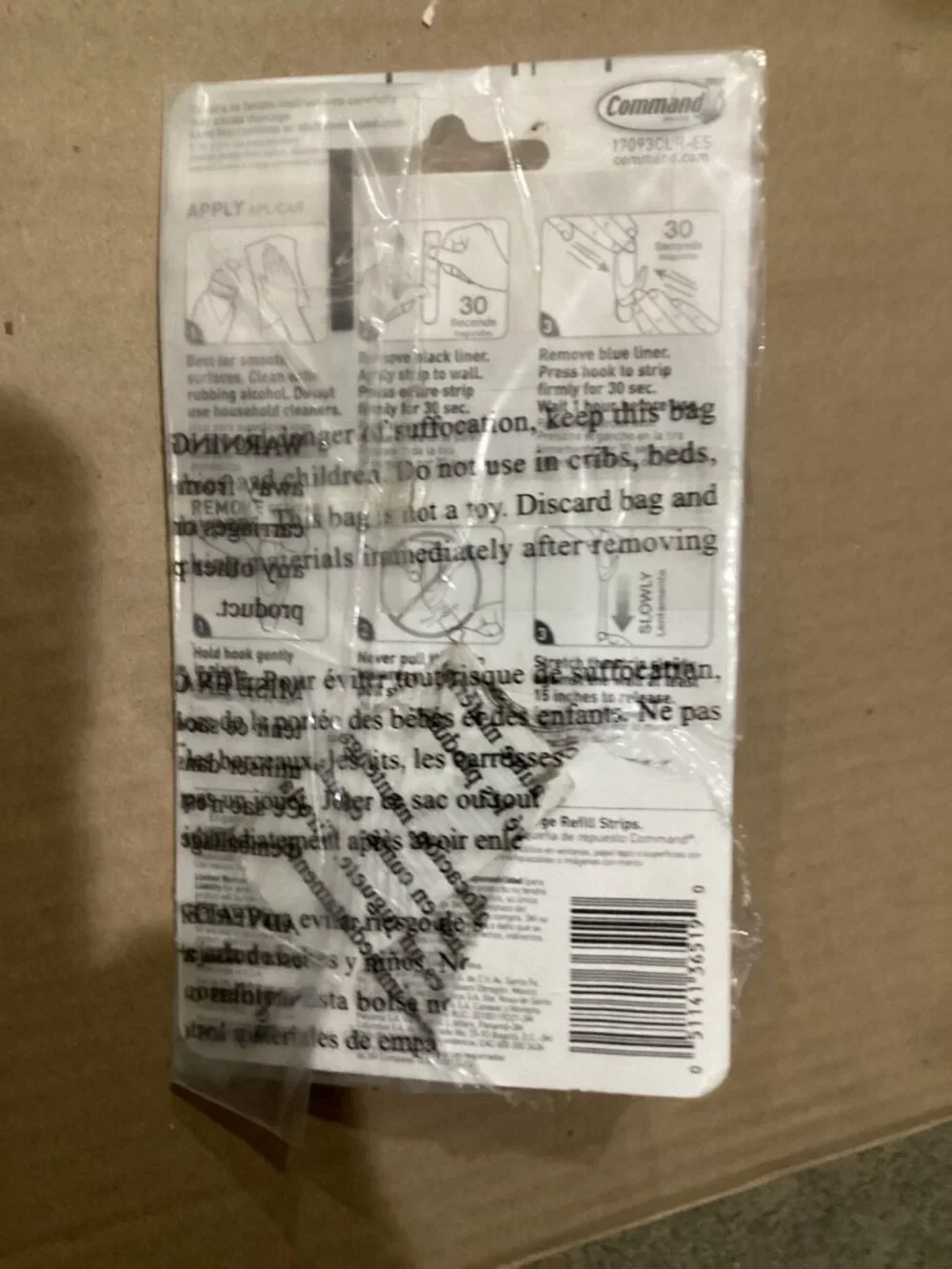 3M Command Large Plastic Hook 3.375 in
